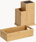 Caixas de arrumação em bambu Sally, conjunto de 6