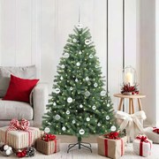 vidaXL Árvore de Natal Articulada Artificial Verde 150 cm PVC e Metal