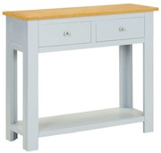 vidaXL Mesa consola 83x30x73 cm madeira carvalho maciça