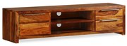 vidaXL Móvel de TV madeira acácia sólida 120x30x30 cm