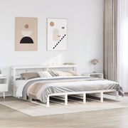 vidaXL Cama sem colchão 180x200 cm madeira de pinho maciça branco