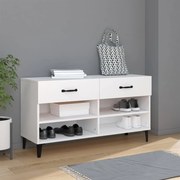 vidaXL Sapateira 102x35x55 cm derivados de madeira branco