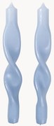 Velas artesanais Twist, conjunto de 2
