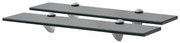 vidaXL Prateleiras flutuantes 2 pcs vidro 50x10 cm 8 mm