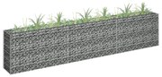vidaXL Canteiro elevado/cesto gabião 270x30x60 cm aço galvanizado