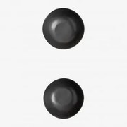 Pack De 2 Taças Em Grés Belvere Preto & Ø13 Cm - Sklum