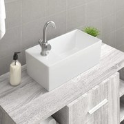 vidaXL Lavatório 48x25x15 cm cerâmica branco