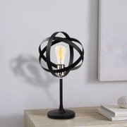 Candeeiro de Mesa Gezegen – Níquel Preto – Diâmetro 24 cm x Altura 50
