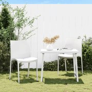 vidaXL Cadeiras de jardim 2 pcs polipropileno 50x46x80 cm cor creme
