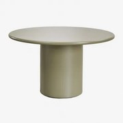 Mesa De Jantar Redonda Em Mdf (ø130 Cm) Rodeo Verde Sálvia - Sklum