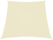 Para-sol estilo vela tecido oxford trapézio 4/5x4 m cor creme