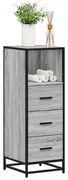 vidaXL Armário WC 35x37,5x100 cm derivados de madeira sonoma cinzento
