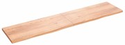 vidaXL Prateleira de parede 220x50x(2-4) cm carvalho tratado castanho