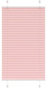 vidaXL Rosa Plissada Cega 75x100 cm Largura Tecido 74,4 cm Poliéster