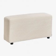 Braço Esquerdo Baixo ↑55 Cm Para Sofá Modular Bruna Bombazina Crema Linho - Sklum