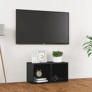 vidaXL Móvel de TV 72x35x36,5 cm derivados madeira cinzento brilhante