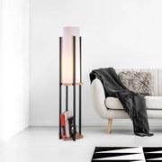 Candeeiro de Pé 7127 – Preto e Cobre – 25 x 25 x 130 cm