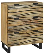 vidaXL Buffet Castanho 60 x 33.5 x 75 cm Madeira de mangueira maciça