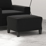 vidaXL Apoio de pés tecido de microfibra 60x50x41 preto