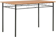 Mesa de jantar 120x70x75 cm MDF castanho