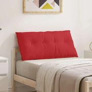 vidaXL Travesseiro para Costas Vermelho 100 x 19 x 50 cm tecido