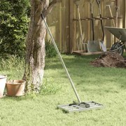 vidaXL Rastelo de Jardim Prateado 45 x 25 x 200 cm Aço inoxidável