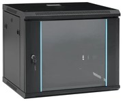 vidaXL Armário bastidor de parede 9U 19" IP20 600x450x510 mm