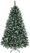 HOMCOM Árvore de Natal Artificial 180 cm Árvore de Natal com 910 Ramos com Efeito Neve 58 Pinhas Verde | Aosom Portugal