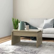 vidaXL Mesa de centro 68x50x38 cm derivados de madeira carvalho sonoma