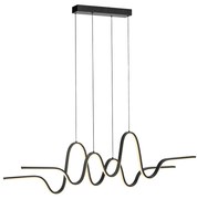 Candeeiro suspenso de design preto com LED regulável Easylift - Altitude Design