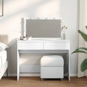 Toucador com LEDs 100x40x120 cm branco