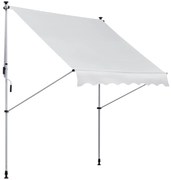 Toldo Manual Retrátil 200x150 cm com Manivela de Alumínio Ângulo Ajust