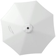 Outsunny Toldo Substituição Guarda-Sol 3m Protetor Solar Ventilação Superior Exterior Jardim Pátio Piscina Resistente Branco | Aosom Portugal