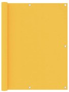 vidaXL Tela de varanda 120x500 cm tecido Oxford amarelo