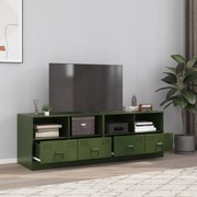 Móveis de TV 2 pcs 67x39x44 cm aço verde azeitona