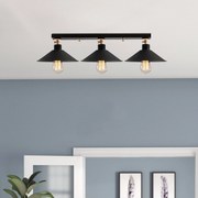 Chandelier Berceste – Preto – Diâmetro 80 cm
