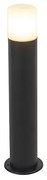 Candeeiro de exterior preto com cúpula opala branca 50 cm - Odense Moderno