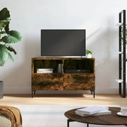 vidaXL Móvel de TV 80x36x50 cm derivados de madeira carvalho fumado