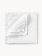 Individuais de linho com bainha aberta Larissa, conjunto de 2