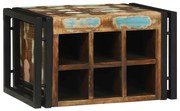 vidaXL Aparador de Vinhos 46x35x27,5 cm Madeira Sólida Recuperada