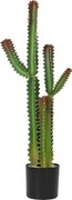 HOMCOM Planta Artificial de Interior 111 cm Árvore Artificial Cacto em Vaso para Casa Escritório Sala Quarto Verde | Aosom Portugal