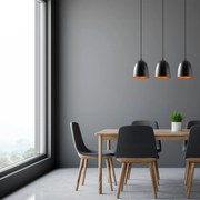 Candeeiro Suspenso Tattoo – Preto – 70 x 20 cm