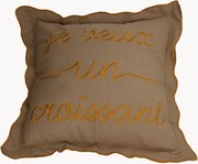 Almofada de algodão Croissant