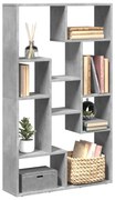 vidaXL Estante 72x20x120 cm derivados de madeira cinzento cimento