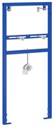 vidaXL Suporte de Parede para Banheiro Azul 50 x 17,5 x 136 cm Aço