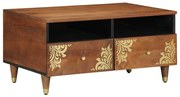vidaXL Mesa de Café 80x54x40 cm Madeira Sólida de Mangueira