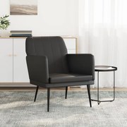 vidaXL Cadeira com apoio de braços 61x78x80 cm couro artificial preto