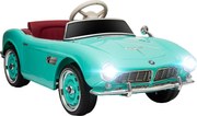 HOMCOM Carro Elétrico Infantil Licença Bmw 507 Estilo Retrô Vintage 12 V Máx. 5km/h Controle Remoto 115x55x47 cm Verde | Aosom Portugal