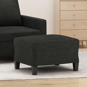 vidaXL Apoio de pés 60x50x41 cm tecido preto