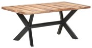 vidaXL Mesa de jantar 180x90x75 cm madeira maciça c/ acabamento a mel